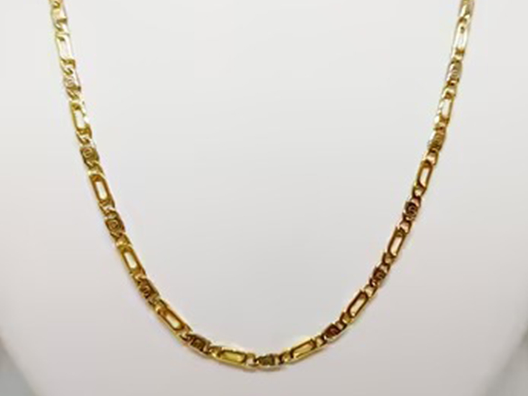 Collana da uomo in Oro Giallo e Bianco 18kt Gioielleria Oro Migliore