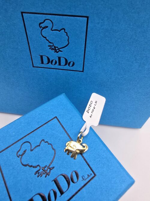 Ciondolo Dodo Elefante "Fortuna" Oro Giallo 18 Kt
