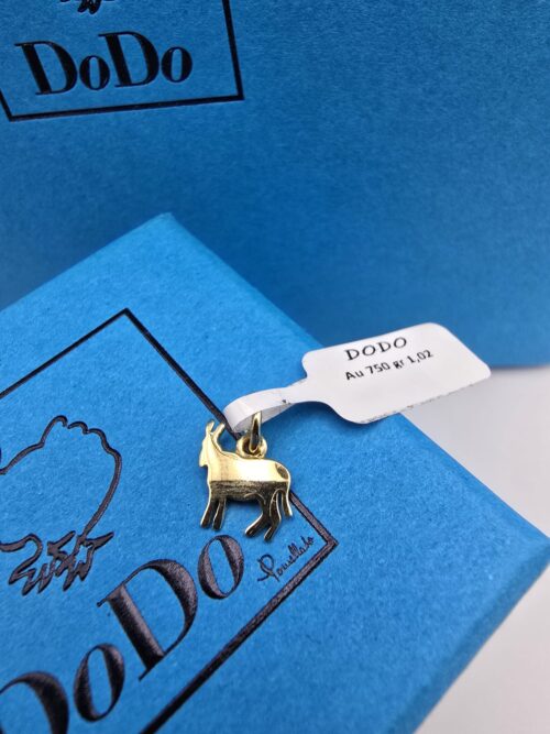 Ciondolo Dodo Asinello "Non so resisterti" Oro Giallo 18 Kt