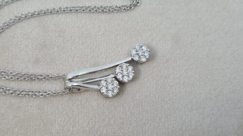 Catena DAVITE E DELUCCHI in Oro 18 kt con Ciondolo 0,50 Ct complessivi