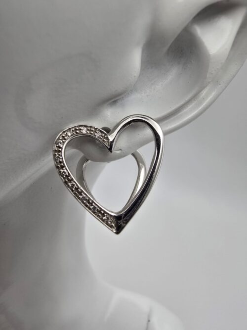 Orecchini firmati Comete in Oro Bianco 18 Kt e Diamanti Naturali