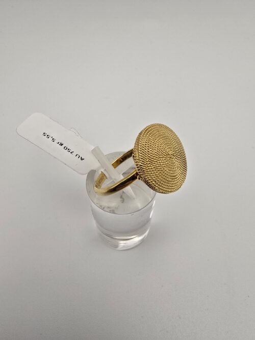 Anello Oro Giallo 18 Kt finemente lavorato