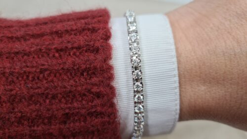 Bracciale Tennis Diamanti 4,80 Ct NUOVO in Oro 18 kt