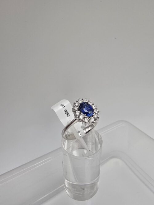Anello Margherita Zaffiro e Diamanti firmato Visconti