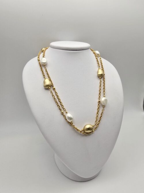 Collana in Oro 18 Kt con Perle Barocche